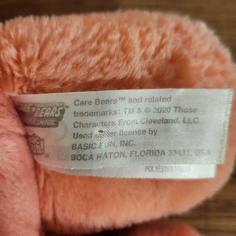 Care Bears Coral Plush with Heart Design